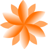 orange Blume